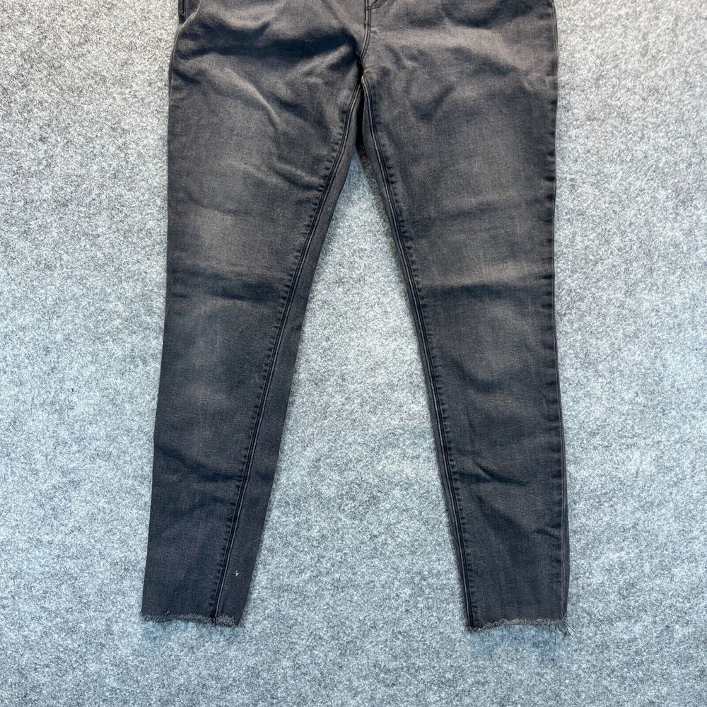 Hudson Jeans Womens Size 28 Natalie Super Skinny Dark Gray‎ Stretch Raw Hem - Picture 2 of 14